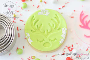 Christmas Stamps: Reindeer Antlers/Lashes/Nose Acrylic Embosser Stamp