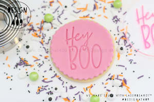 Halloween Stamps: Hey Boo Acrylic Embosser Stamp