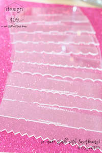 Acrylic Contour Combs Scrapers: Whole Set Of 10 - Different Pattern/Stripe Acrylic Scraper/Contour Set