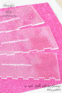 3 Sizes Stripe Acrylic Scraper/Contour Set of 3 or Individual