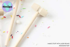 Cake Decorating: Mini Wooden Hammers