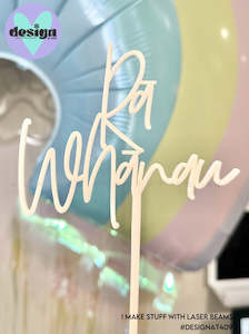 Smaller Rā Whānau Cake Topper (other colour choices available)