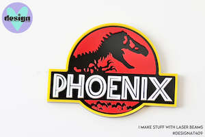 Mini: Dino Theme Layered Cake Name