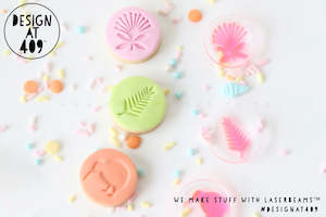 Mini Stamps: Mini Kiwiana Set Of 3 Acrylic Embosser Stamp