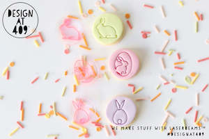 Mini Stamps: Mini Easter Line Drawing Set 2 Acrylic Embosser Stamps