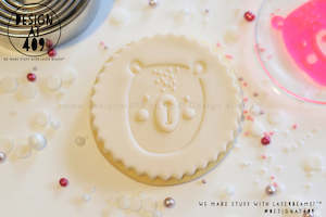 Scandi Boho Stamps: Bear #2 Acrylic Embosser Stamp