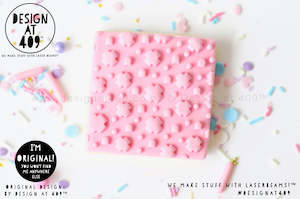 Abstract 2 Large Pattern Acrylic Embosser Stamp