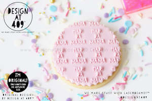 Pattern Background Stamps: Hari Rā Māmā Large Pattern Acrylic Embosser Stamp