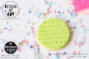 Pattern Background Stamps: Mother's Day Words Large Pattern Acrylic Embosser Stamp