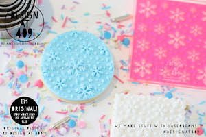 Pattern Background Stamps: Large Snowflake Pattern Acrylic Embosser Stamp