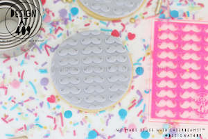 Large Moustache Pattern Acrylic Embosser Stamp