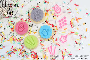 Superhero Stamps: Mini Comic Book Elements Set 2 Acrylic Embosser Stamp