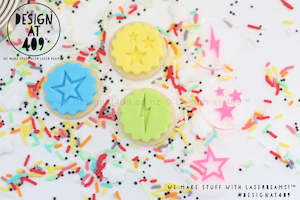 Superhero Stamps: Mini Comic Book Elements Set 1 Acrylic Embosser Stamp