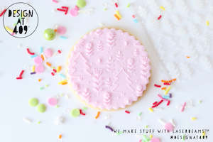Christmas New Year Raised Acrylic Stamps: Scandi Christmas Patterned Raised Acrylic Fondant Stamp