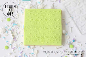 Christmas New Year Raised Acrylic Stamps: Baubles Raised Acrylic Fondant Stamp