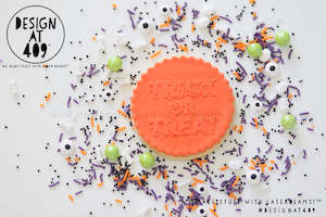 Trick Or Treat Raised Acrylic Fondant Stamp