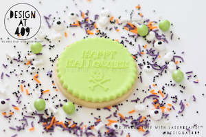 Happy Halloween 2 Raised Acrylic Fondant Stamp