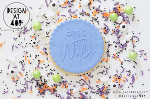 Halloween Raised Acrylic Stamps: Basic Witch Raised Acrylic Fondant Stamp