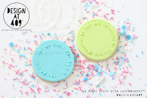 Stencil Stamps: Boy Or Girl Set Acrylic Stencil Stamps