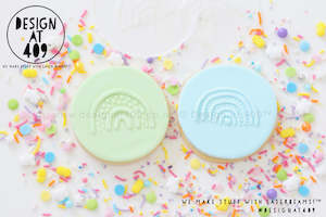 Stencil Stamps: Rainbow Set 2 Acrylic Stencil Stamps