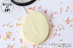 Easter Stamps Cutters: Easter Egg Floral Raised Stamp & Cutter