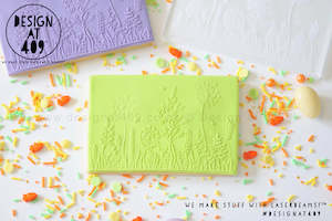 Easter Stamps Cutters: Large Meadow Raised Stamp & Cutter