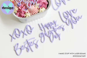 Cake Toppers: Valentine's Theme Cupcake Words Toppers (options available)