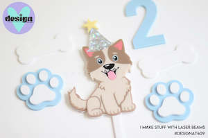Cake Toppers: Dog Layered Cake Topper