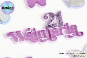 Name WIth Age Layered Cake Name