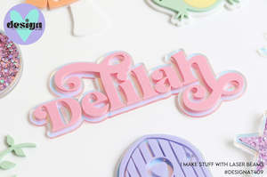 Mini: Fairy Themed Layered Cake Name