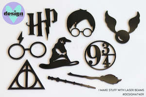 HP Theme Cut Out Cupcake Topper