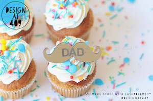 Celebration Cake Dots: Shaped Happy Father's Day / Dad Celebration Cake Dots