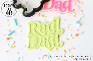 Mothers Day Stamps With Cutters: Rad Dad Stamp & Cutter