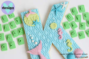 Birthday Celebration: Alphabet OR Number Set 3D Printed Stamps