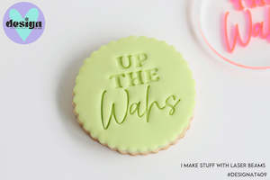 Acrylic Embossing Cookie Stamps: Up The Wahs Acrylic Embosser Stamp