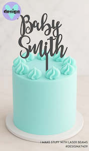 Baby Custom Name Topper Style 1 (other colour choices available)