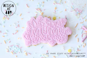 Mum Floral Raised Stamp & Cutter