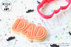 Mothers Day Stamps With Cutters: Dad 1 Raised Stamp & Cutter
