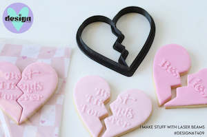 Cookie Cutters: Broken Heart Shape Cookie Cutter