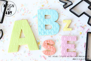 Alphabet Letters Shape Cookie Cutter (5 sizes)