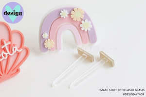New: Acrylic Cake Charm Pick