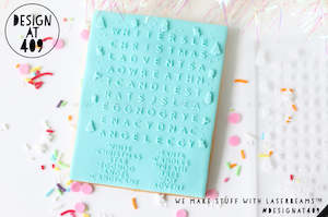 Christmas Word Find Large Raised Stamp & Cutter