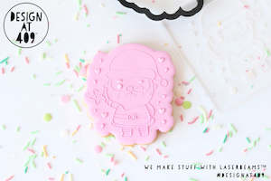 Cute Santa Raised Stamp & Cutter