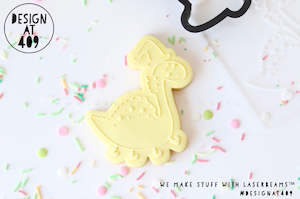 Christmas Stamps And Cutters: Christmas Dino 1 Raised Stamp & Cutter