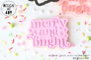 Merry And Bright Embossed Stamp & Cutter