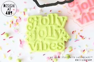 Holly Jolly Vibes Embossed Stamp & Cutter