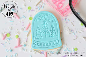 Snow Globe Embossed Stamp & Cutter