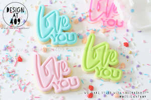 Love You Embossing Stamp & Cutter