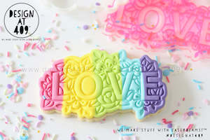 Love Floral Embossing Stamp & Cutter