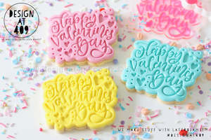 Valentines Day Stamps Cutters: Happy Valentine's Day Embossing Stamp & Cutter